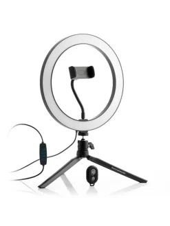 LED-Leuchte mit Stativ - (B)27 x (H)26 x (T)2,5 cm