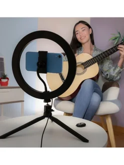 LED-Leuchte mit Stativ - (B)27 x (H)26 x (T)2,5 cm