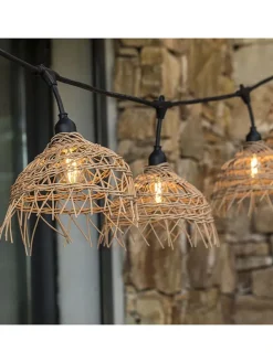 LED-Lichtergirlande "Hawaii" in Natur - (L)600 cm