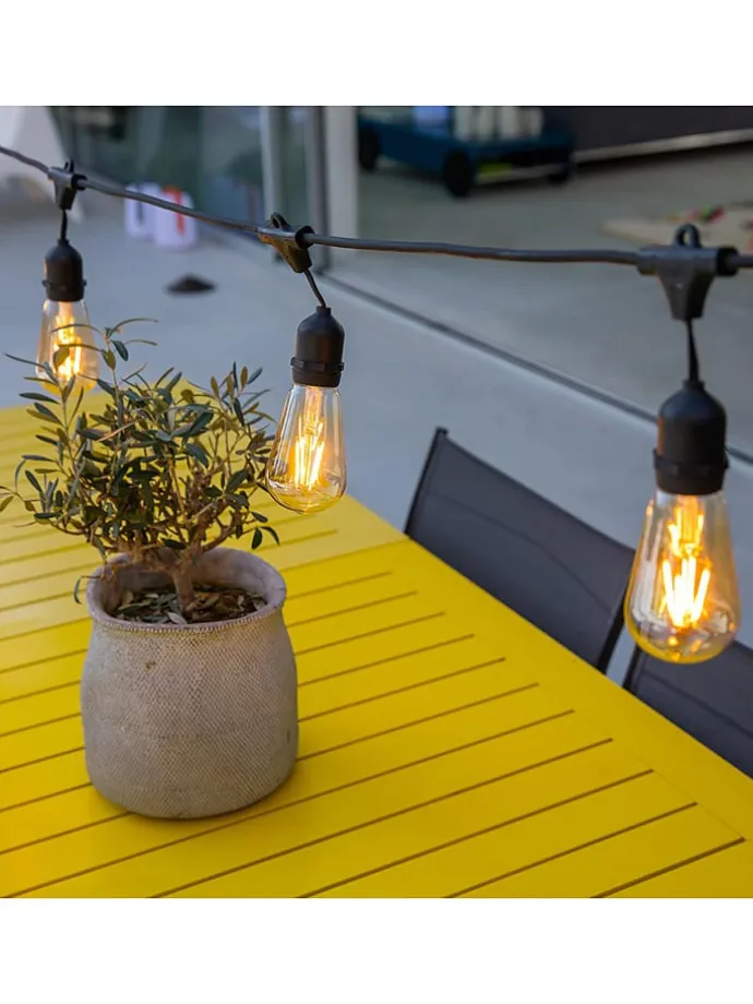 LED-Lichtergirlande "Mafy" in Dunkelblau - (L)600 cm