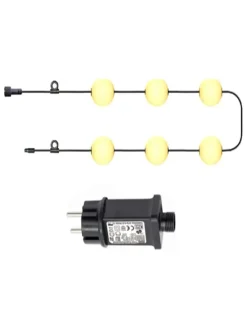 LED-Lichterkette "Bolly" in Weiß - (L)505 cm