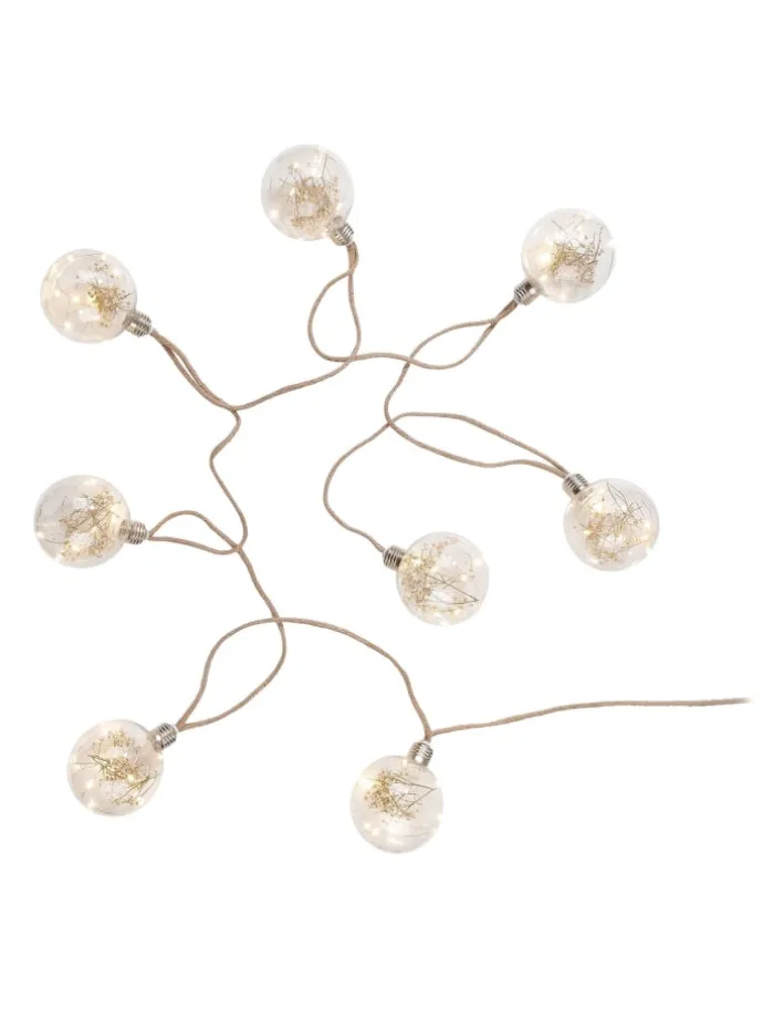 LED-Lichterkette BULB LIGHTS in Braun