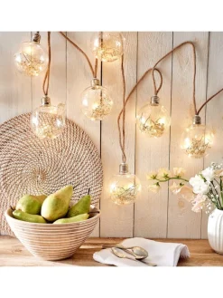 LED-Lichterkette BULB LIGHTS in Braun