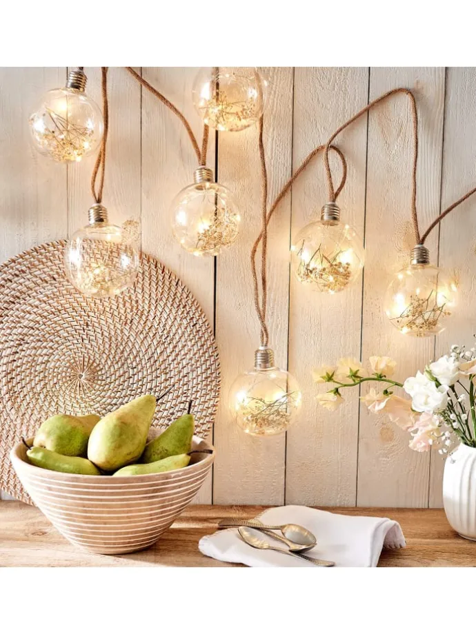 LED-Lichterkette BULB LIGHTS in Braun