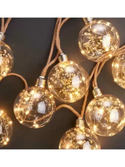 LED-Lichterkette BULB LIGHTS in Braun