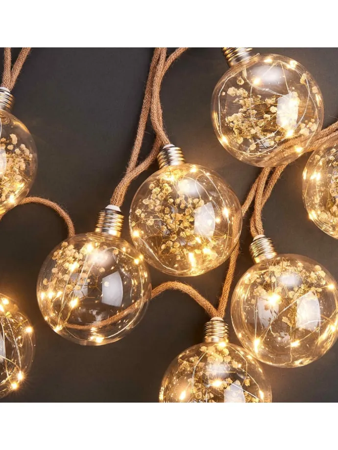 LED-Lichterkette BULB LIGHTS in Braun