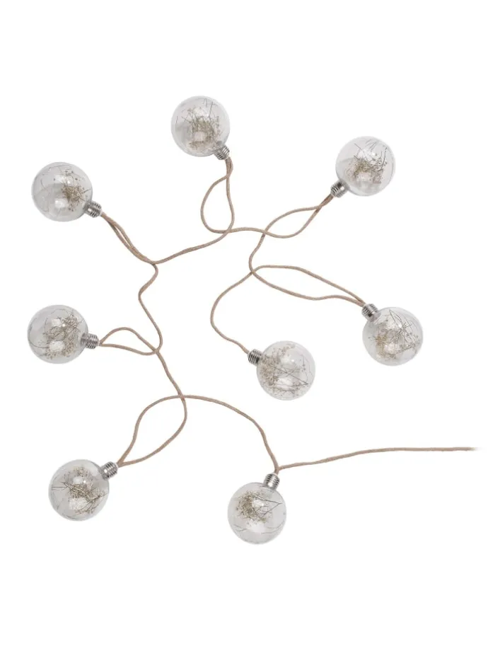 LED-Lichterkette BULB LIGHTS in Braun