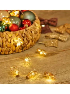 LED-Lichterkette "Celebration" in Gelb - (L)350 cm