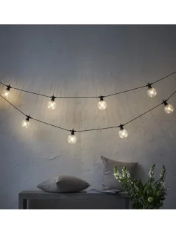 LED-Lichterkette "Circus Bomb" in Weiß - (L)500 cm