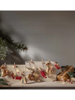 LED-Lichterkette "Clippy Advent" in Bunt - (L)240 cm