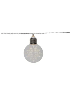 LED-Lichterkette "Ornament" in Weiß - (L)180 cm