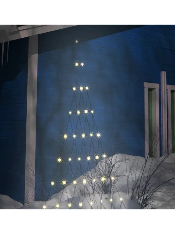 LED-Lichternetz in Warmweiß - (L)175 x (B)120 cm