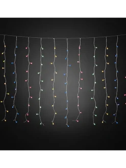 LED-Lichtervorhang ''Eisregen'' in Bunt - (L)100 x (B)507 cm