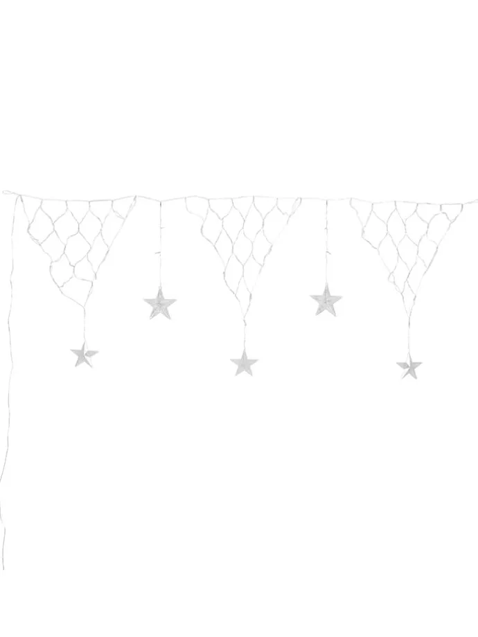 LED-Lichtervorhang in Warmweiß