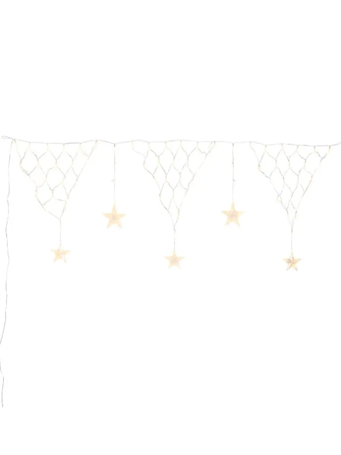 LED-Lichtervorhang in Warmweiß