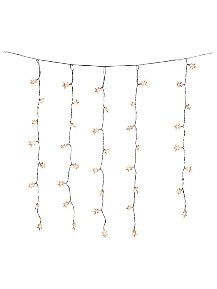 LED-Lichtervorhang in Warmweiß