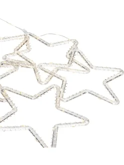 LED-Lichtervorhang ''Star'' in Warmweiß - (L)65 x (B)100 cm