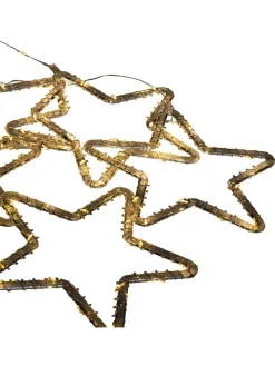 LED-Lichtervorhang ''Star'' in Warmweiß - (L)65 x (B)100 cm