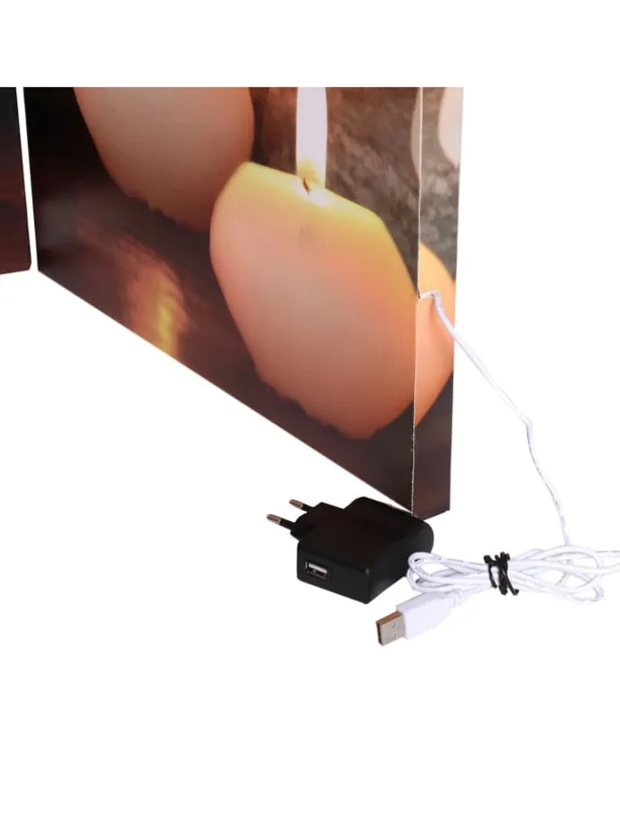 LED-Paravent mit Timer