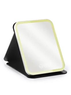 LED-Schminckspiegel in Schwarz