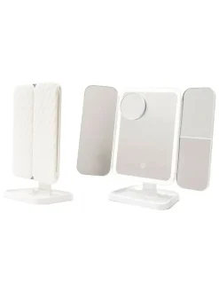 LED-Schminkspiegel in Weiß