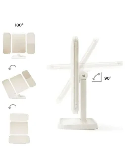 LED-Schminkspiegel in Weiß