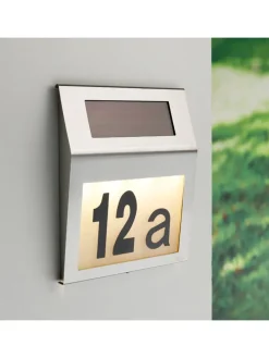 LED-Solar-Außenleuchte in Silber - (B)18 x (H)20 cm