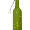 LED-Solar-Dekohänger "Bottle" in Grün - (B)7,5 x (H)31 x (T)7,5 cm