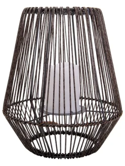 LED-Solar-Dekoleuchte in Braun