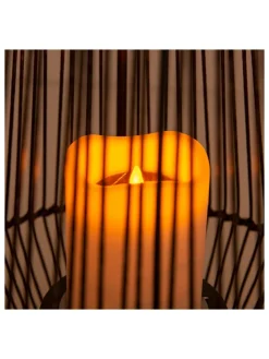 LED-Solar-Dekoleuchte in Braun