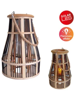 LED-Solar-Dekoleuchte in Natur - (H)34,5 cm