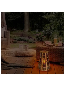 LED-Solar-Dekoleuchte in Natur - (H)34,5 cm