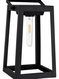 LED-Solar-Dekoleuchte in Schwarz - (B)15 x (H)31 x (T)15 cm