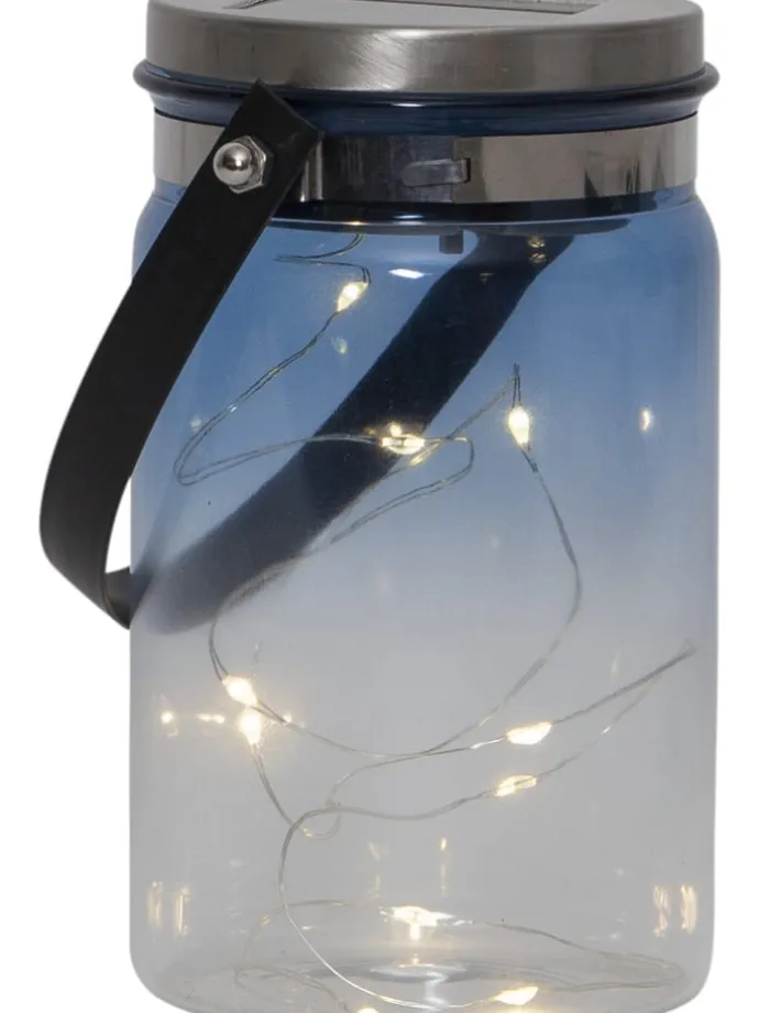 LED-Solar-Dekoobjekt "Tint" in Blau - (H)15 cm