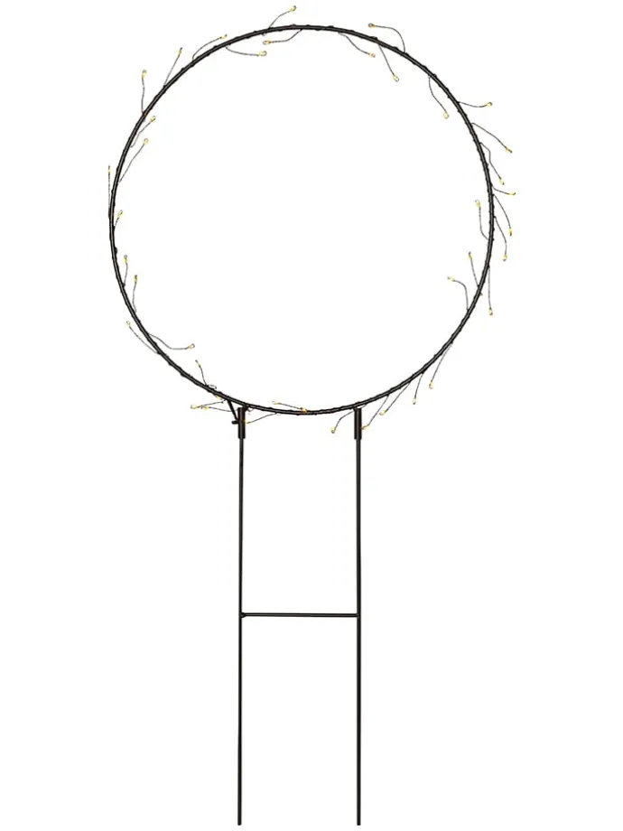 LED-Solar-Dekoration "Barlumi" in Schwarz - (H)60 cm