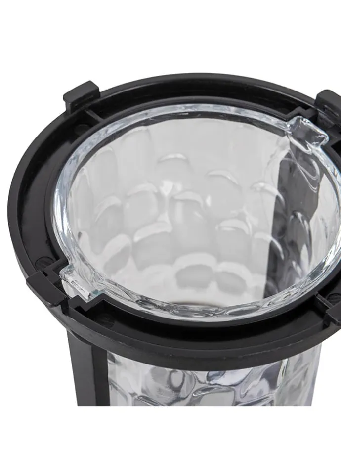 LED-Solar-Gartenstecker "Simon" in Schwarz - (B)14,6 x (H)54,7 cm