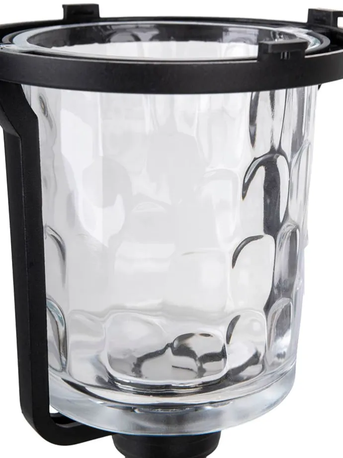 LED-Solar-Gartenstecker "Simon" in Schwarz - (B)14,6 x (H)54,7 cm