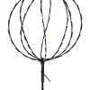 LED-Solar-Gartenstecker "Sphere" in Schwarz - (B)40 x (H)54 cm