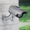 LED-Solar-Kamera-Attrappe in Silber - (L)22 x (B)7,5 cm