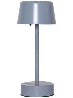 LED-Solar-Lampe "Solei" in Grau - (B)12 x (H)26,5 cm