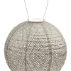 LED-Solarlaterne ''Ikat Rond'' in Taupe - Ø 30 cm