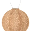 LED-Solarlaterne ''Lace Rond'' in Apricot - Ø 30 cm