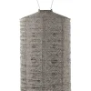 LED-Solarlaterne ''Mosaic Cylinder'' in Taupe - (H)50 x Ø 28 cm