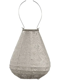 LED-Solarlaterne ''Topaze Tulip'' in Taupe - (H)22,5 x Ø 20 cm