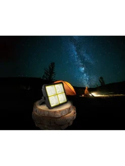 LED-Solarleuchte in Schwarz - (B)21,5 x (H)17,2 cm