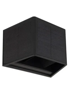 LED-Solarleuchte in Schwarz - (B)15,4 x (H)9,9 cm