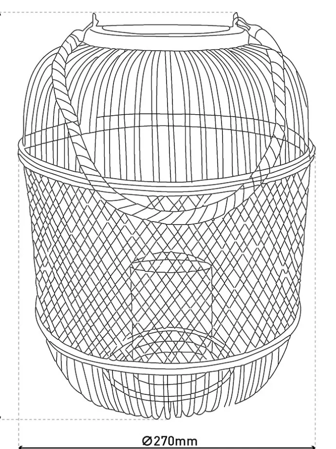 LED-Solarleuchte "Korbinian" in Beige/ Schwarz - (H)38 x Ø 27 cm