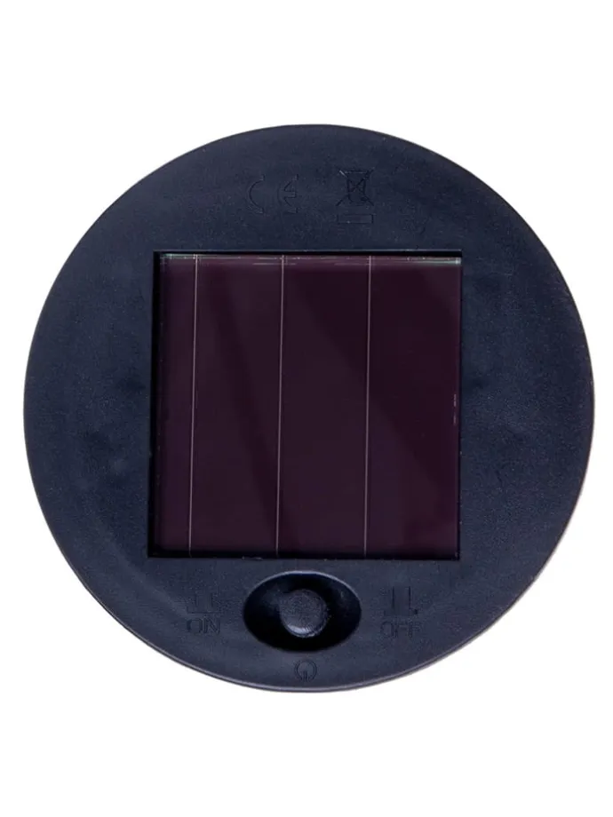 LED-Solarleuchte "Korbinian" in Braun - (H)30 x Ø 18 cm