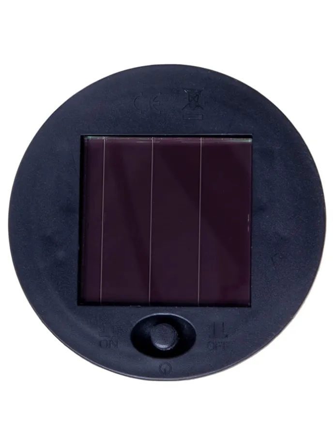 LED-Solarleuchte "Korbinian" in Braun - (H)30 x Ø 18 cm