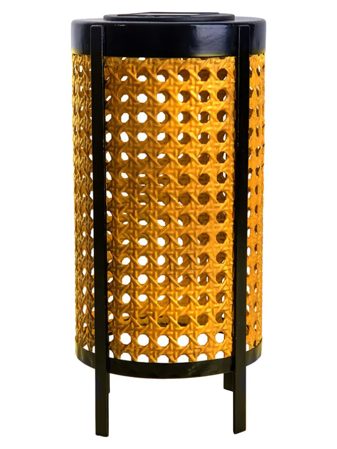 LED-Solarleuchte "Patti" in Gelb - (H)26 x Ø 12 cm